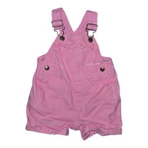 Carhartt Kids Pink Short  Overalls 9months
